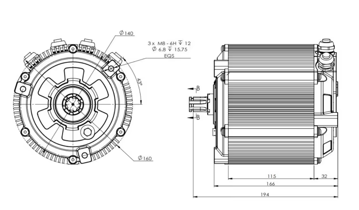 Mid Drive Motor Kit 72V 5000W - Kit de Motor de Accionamiento Medio