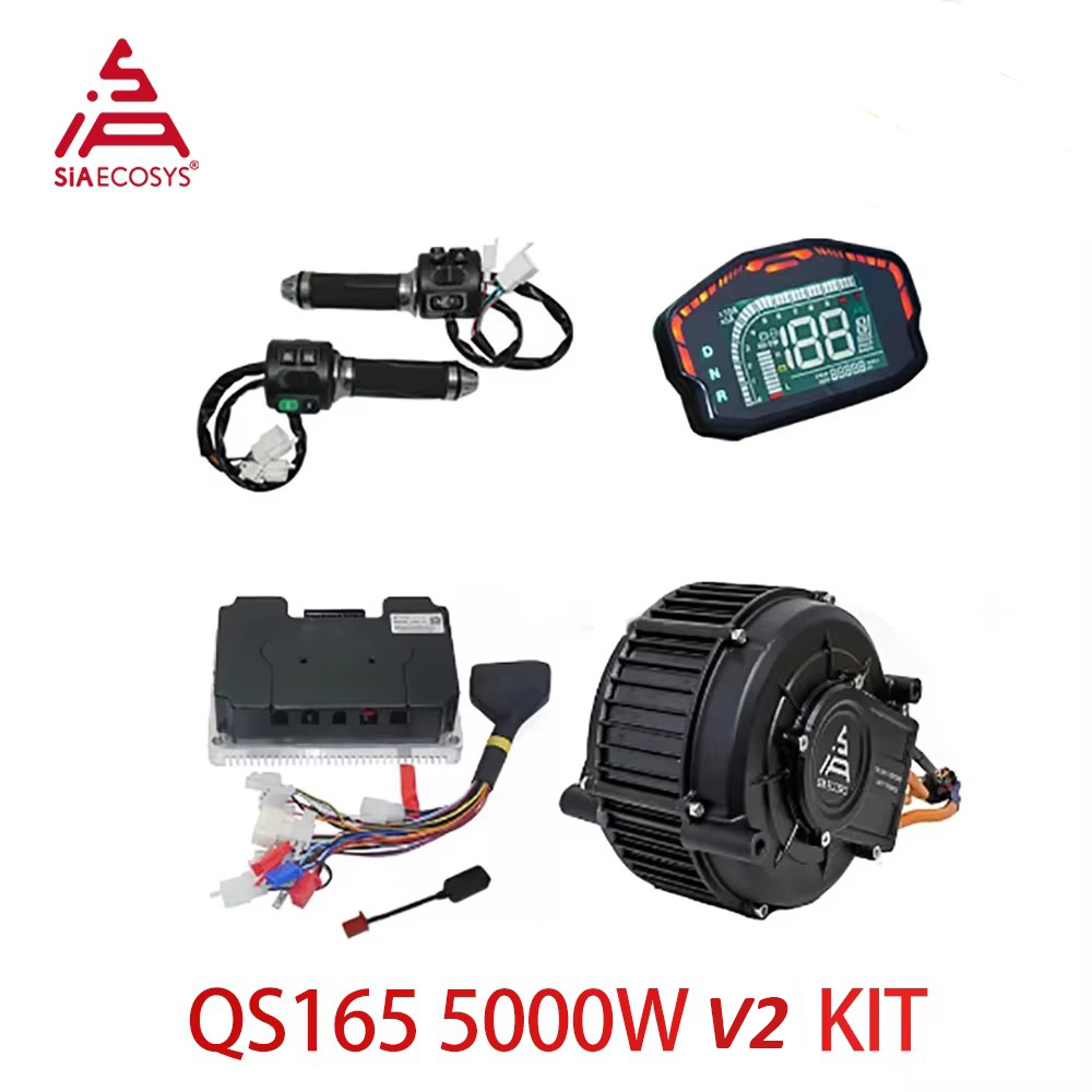 QS165 V2 5000W 72V Kit de moto - Mid Drive Motor Kit 72V 5000W reseña y precio