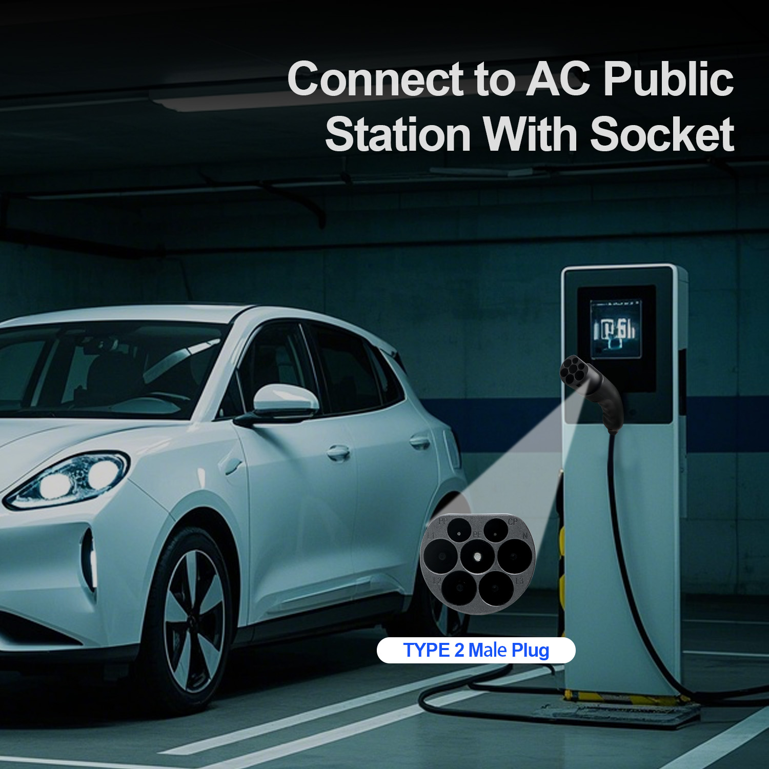 Conector de Carga para Vehícul - Ev Charger Type 2 22Kw 32A 3 Phase reseña y precio