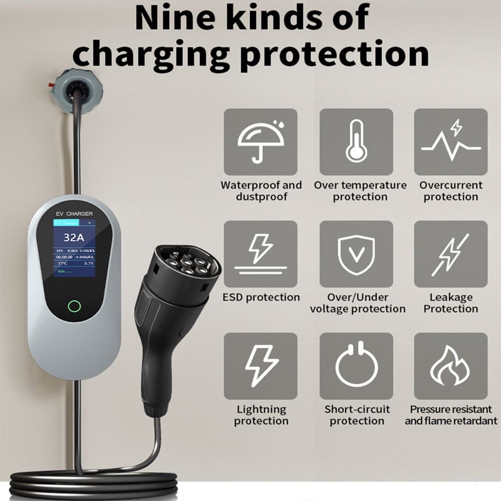 Cargador EV portátil tipo 2, 2 - Ev Charger Type 2 22Kw 32A 3 Phase reseña y precio